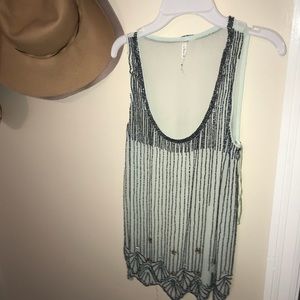 free people beaded top